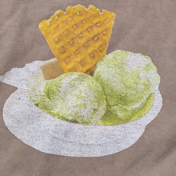 Golf Le Fleur x Jeni's Ice Cream Brown Graphic T-Shirt Mens Medium Tyler Creator - Picture 4 of 7